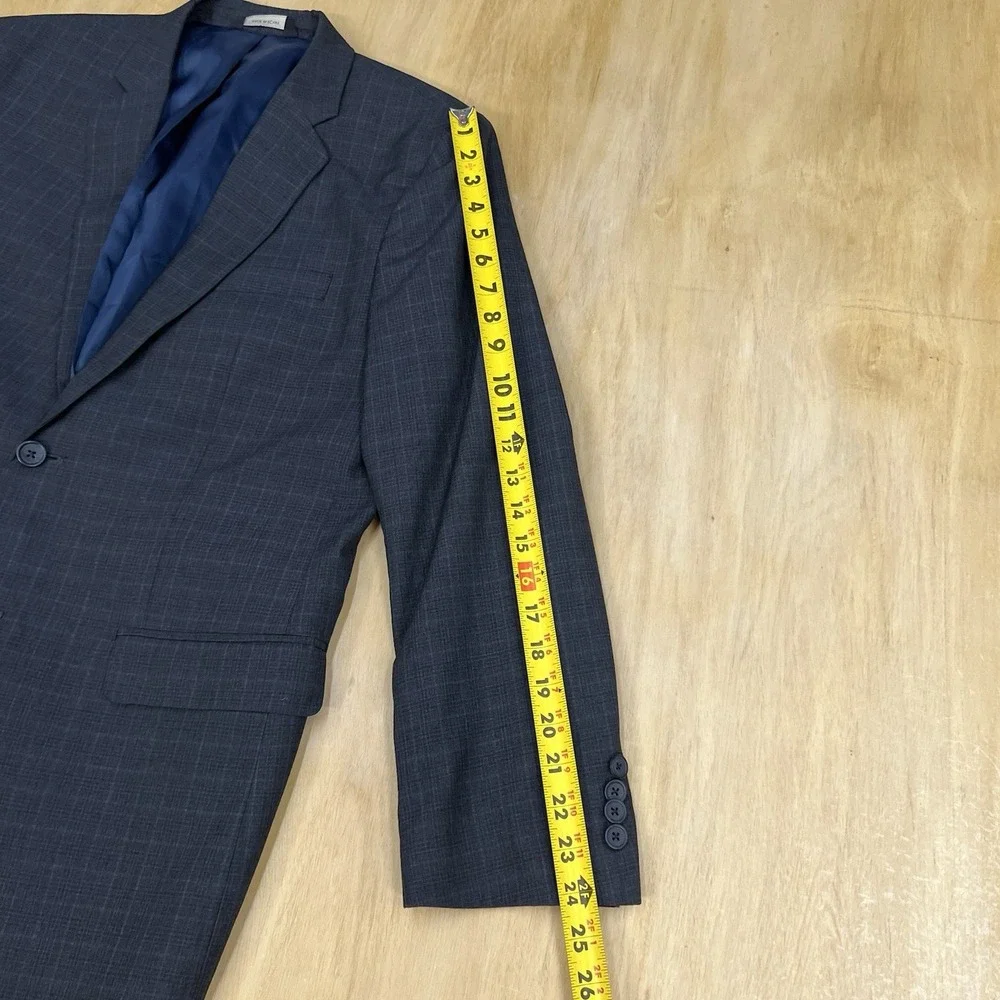 Banana Republic 👉Actual Sz 42R👈 Slim Fit Men Suit Jacket Polyester Dark‎ Gray